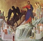 The Temptation of Christ on the Mountain (mk08) Duccio di Buoninsegna